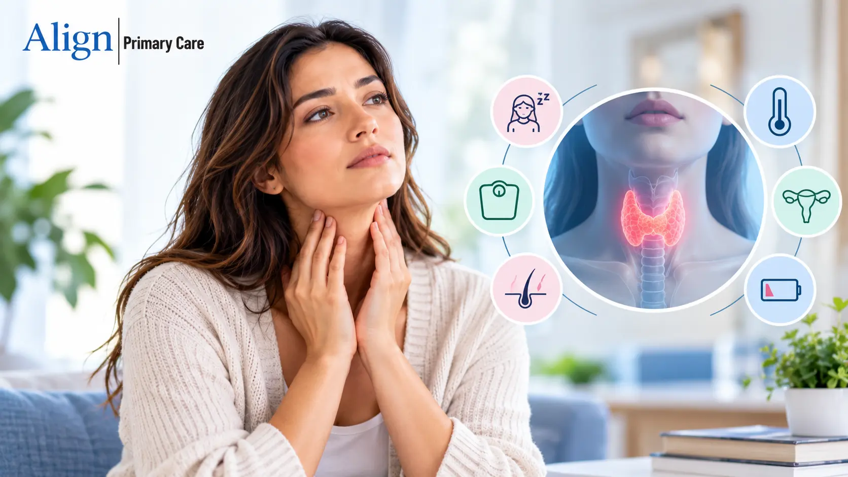 Signs of thyroid problems in women, including symptoms, thyroid testing, and treatment in Dallas and Garland, TX